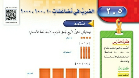 شرح درس الضرب في مضاعفات ١٠. ١٠٠. ١٠٠٠ للصف الرابع الابتدائي ف1