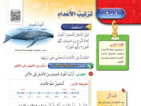 شرح درس ترتيب الاعداد للصف الثالث الابتدائي ف1