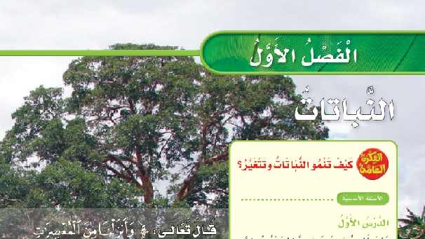 حل الفصل الاول النباتات علوم ثاني ابتدائي ف1 1448