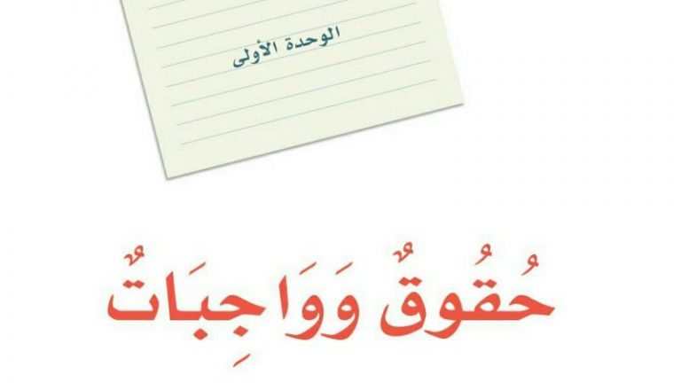 حل لغتي الوحدة الاولى حقوق وواجبات ثالث متوسط ف1 1447