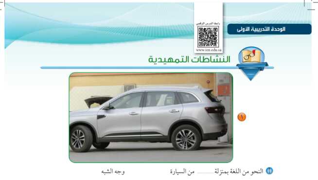 النشاطات التمهيدية الوحدة التدريبية الاولى أول ثانوي مسارات ف1