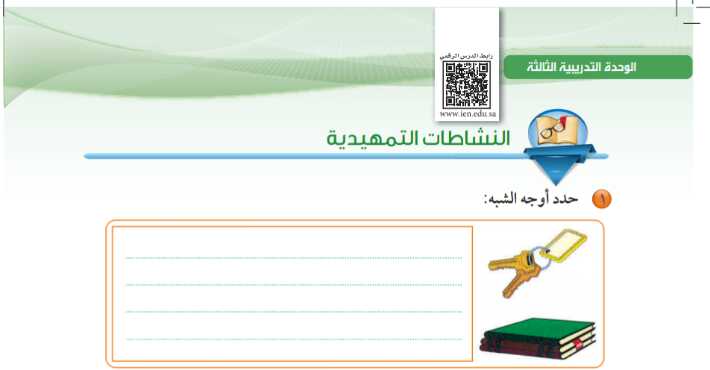 النشاطات التمهيدية الوحدة الثالثة الكفاية القرائية أول ثانوي مسارات ف1