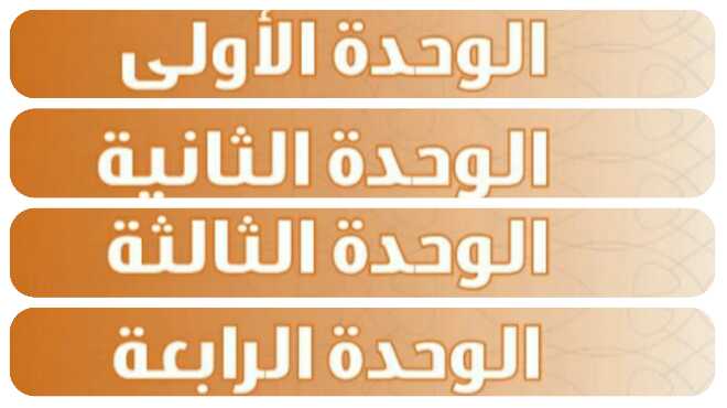 حل تفسير الوحدة 1+2+3-4 اول متوسط ف1 1447