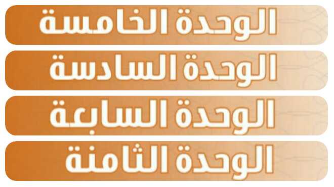 حل التفسير الوحدة 5+6+7+8 اول متوسط ف1 1447