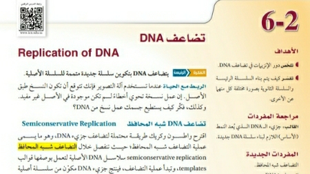 شرح درس تضاعف DNA أحياء ثاني ثانوي مسارات ف2