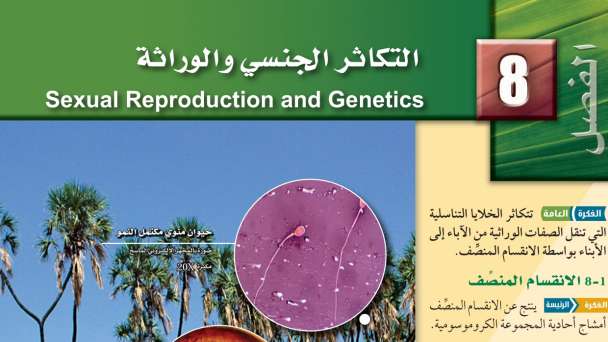 حل الفصل الثامن التكاثر الجنسي والوراثة احياء 2 ثاني ثانوي مسارات 1445