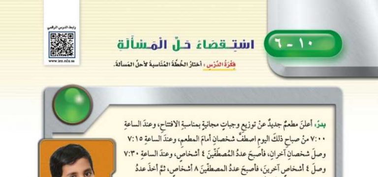 شرح درس استقصاء حل المسألة أختار الخطة المناسبة خامس ابتدائي ف2