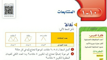 شرح درس المتتابعات ثاني متوسط ف2