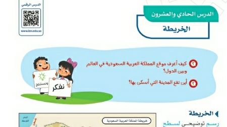 شرح درس الخريطة رابع ابتدائي ف2