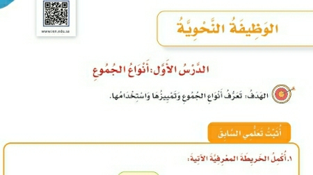 شرح درس الوظيفة النحوية انواع الجموع