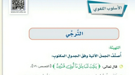 شرح درس الأسلوب اللغوي الترجي ثاني متوسط ف2