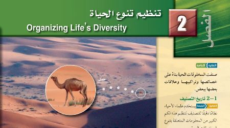 حل الفصل الثاني تنظيم تنوع الحياة احياء اول ثانوي مسارات 1446