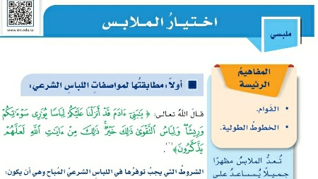 شرح درس اختيار الملابس مهارات حياتية للصف سادس ابتدائي ف1