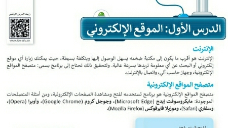 شرح درس الموقع الإلكتروني للصف الرابع الابتدائي ف1