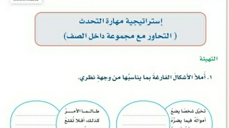 شرح درس إستراتيجية مهارة التحدث ثاني متوسط ف2