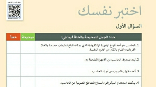 شرح درس اختبر نفسك الوحدة الرابعة العمل مع البرمجة باستخدام سكراتش للصف الرابع الابتدائي ف1