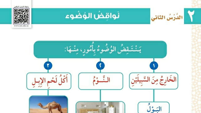 درس نواقض الوضوء ثاني ابتدائي ف2