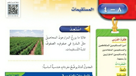 شرح درس المستقيمات رابع ابتدائي ف2