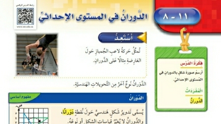 شرح درس الدوران في المستوى الإحداثي خامس ابتدائي ف2