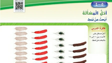 شرح درس أحل المسألة ابحث عن نمط اول ابتدائي ف1