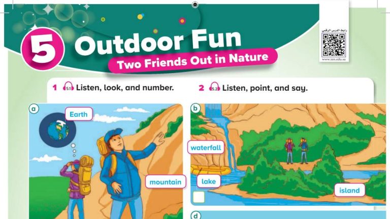 شرح دروس الوحدة الخامسة Outdoor Fun