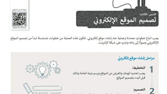 شرح درس تصميم الموقع الإلكتروني تقنية رقمية ثاني ثانوي ف2